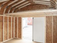 12x16 Dutch Barn Style Storage Shed with Lofts & Workbench Inside