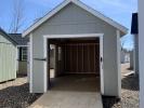 Rampage Door on a 10x14 shed by Pine Creek Structures of Berlin CT